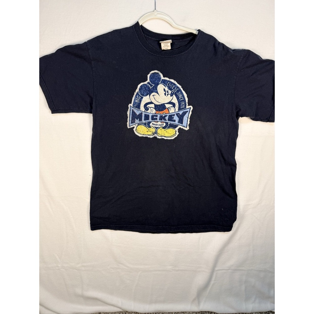 Disney Store Mickey Mouse T-Shirt Mens Size L Blue Graphic Tee
